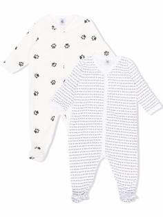 Petit Bateau комплект из двух пижам с принтом