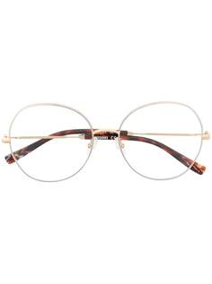 MISSONI EYEWEAR двухцветные очки в круглой оправе