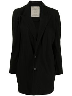 Yohji Yamamoto длинный однобортный блейзер