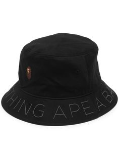 A BATHING APE® панама с вышитым логотипом