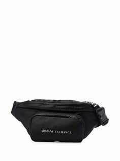 Armani Exchange поясная сумка с логотипом