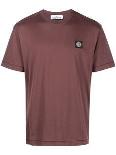 Stone Island футболка с нашивкой-логотипом