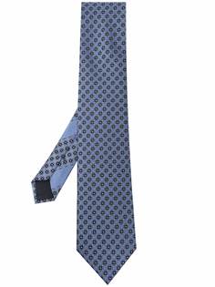 Ermenegildo Zegna шелковый галстук с геометричным узором