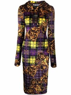 Versace Jeans Couture платье-худи с принтом