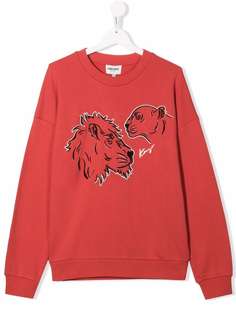 Kenzo Kids топ с принтом