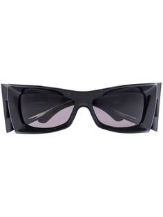 Balenciaga Eyewear солнцезащитные очки Stretched в прямоугольной оправе