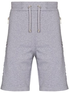Balmain спортивные шорты с тисненым логотипом