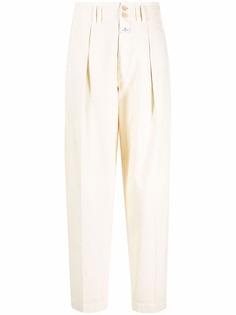 ETRO брюки с завышенной талией и складками