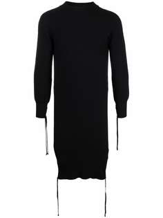 ADAMO платье миди с кулисками на манжетах