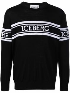 Iceberg джемпер вязки интарсия с логотипом