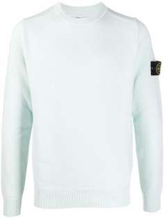 Stone Island джемпер из смесовой шерсти с нашивкой Compass