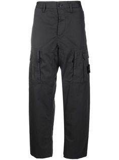Stone Island прямые брюки с нашивкой-логотипом