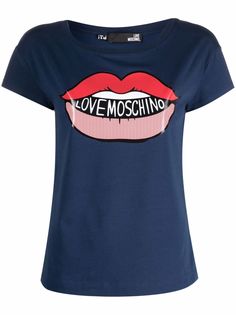 Love Moschino футболка с принтом