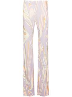 Emilio Pucci Vortici swirl print wide leg trousers