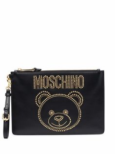 Moschino клатч с заклепками