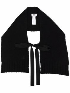 MM6 Maison Margiela джемпер с короткими рукавами и глубоким вырезом