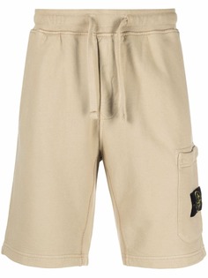 Stone Island спортивные шорты с нашивкой Compass