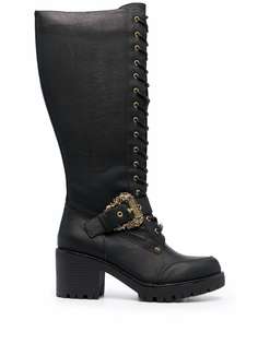 Versace Jeans Couture сапоги на шнуровке с пряжкой