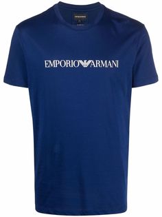 Emporio Armani футболка с контрастным логотипом
