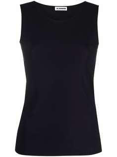 Jil Sander топ с круглым вырезом