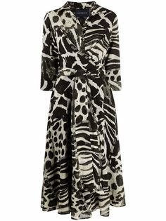 Samantha Sung платье с анималистичным принтом