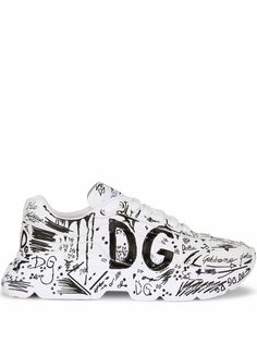 Dolce & Gabbana кроссовки Daymaster с принтом граффити