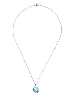 De Beers Jewellers колье Enchanted Lotus из белого золота с бриллиантами
