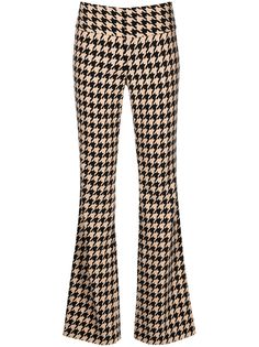 Alice+Olivia брюки bootcut в ломаную клетку