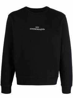 Maison Margiela logo-embroidered sweatshirt