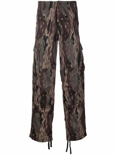 Carhartt WIP camouflage cargo straight-leg trousers