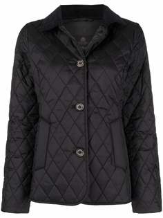 Barbour quilted button-fastening jacket