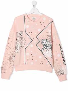 Kenzo Kids graphic-print cotton sweatshirt