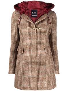 Fay long-sleeve zip-fastening coat