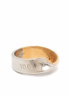Maison Margiela витое серебряное кольцо