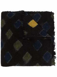 Faliero Sarti diamond-pattern knit scarf