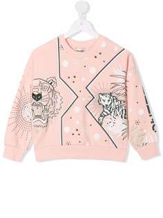 Kenzo Kids graphic logo-print cotton sweatshirt