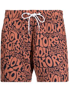 Michael Kors Headline logo-print swim shorts