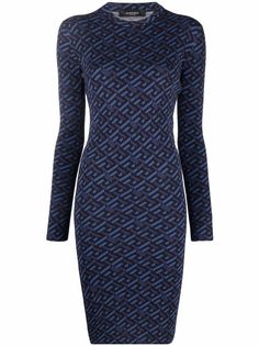 Versace monogram logo dress