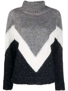 Snobby Sheep Chevron-print knitted jumper
