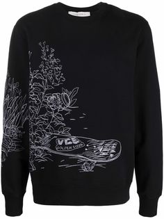 Golden Goose skateboard print cotton jumper