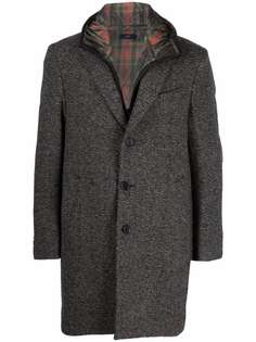 Fay herringbone-pattern wool coat