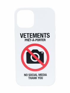 VETEMENTS Antisocial logo iPhone 12 Pro case