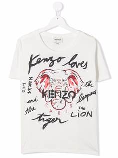 Kenzo Kids футболка с логотипом