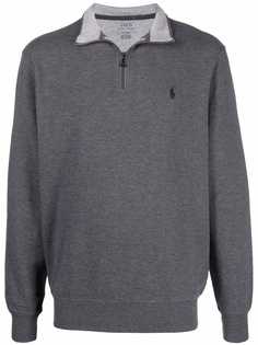 Polo Ralph Lauren джемпер на молнии с вышивкой Polo Pony
