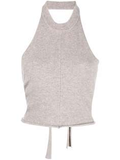 extreme cashmere кашемировый топ с вырезом халтер
