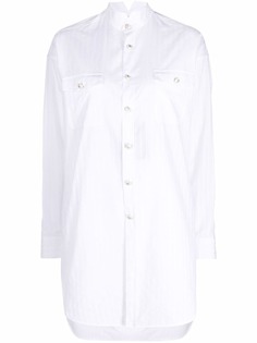 ETRO рубашка асимметричного кроя с длинными рукавами