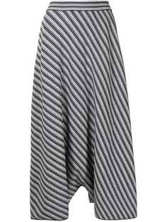 Giorgio Armani полосатая юбка А-силуэта