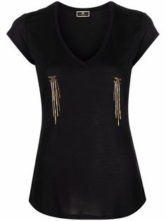 Elisabetta Franchi футболка с драпировкой