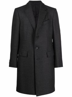 Ermenegildo Zegna однобортное пальто строгого кроя