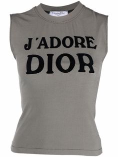 Christian Dior топ 2002-го года с принтом JAdore Dior